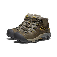 Men's Targhee II Mid Waterproof Hiking Boots Black Olive/Yellow