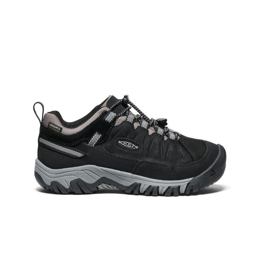 Big Kids' Targhee IV Waterproof Hiking Shoe Black/Steel Grey