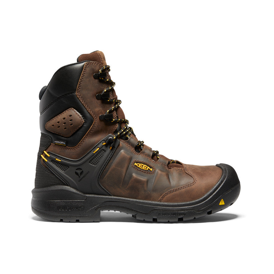 Men's Dover 8" Waterproof Boot (Carbon Toe) Dark Earth/Black