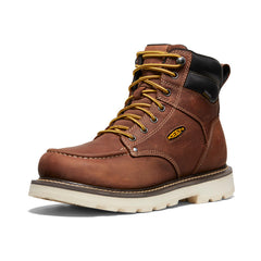 Men's Cincinnati 6" Waterproof 90° Heel Boot (Soft Toe) Tuscan Red/Sandshell