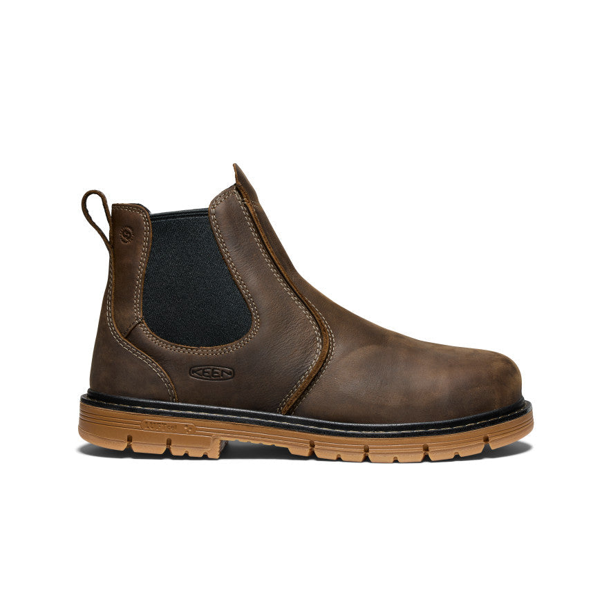 Men's San Jose Chelsea 90° Heel Boot (Aluminum Toe) Cascade Brown/Gum