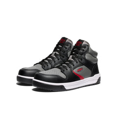 Men's Overton Mid Work Shoe (Carbon Toe) Steel Grey/Black