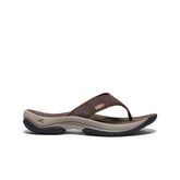 Men's Kona Leather Flip-Flop Java/Dark Earth