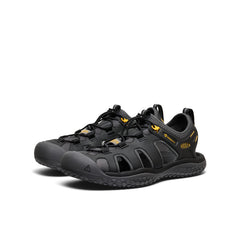 Men's SOLR Sandal Black/Gold
