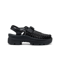 All Gender UNEEK PLT Mary Jane Sneaker Black Smooth Lea
