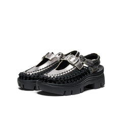 All Gender UNEEK PLT Mary Jane Sneaker Silver/Black