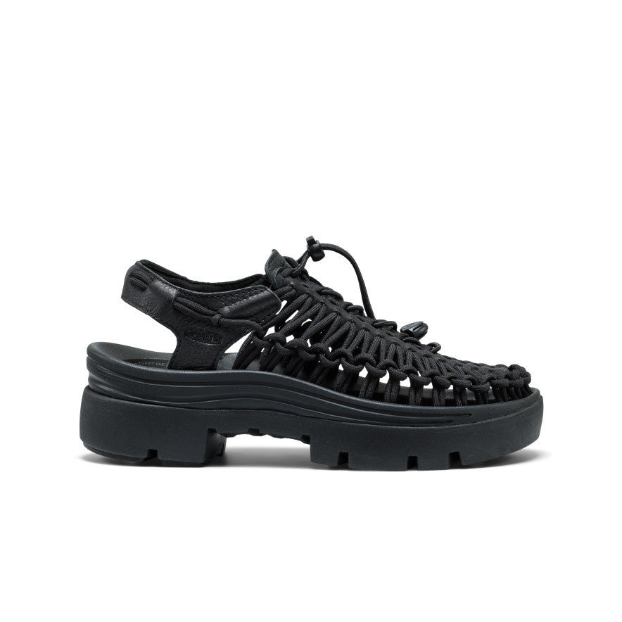 All Gender UNEEK PLT Sneaker Black Smooth Lea