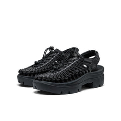 All Gender UNEEK PLT Sneaker Black Smooth Lea