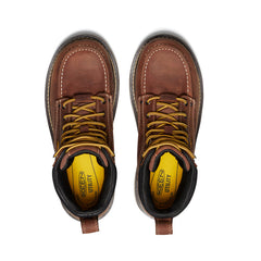 Men's Cincinnati 6" Waterproof 90° Heel Boot (Carbon Toe) Tuscan Red/Sandshell