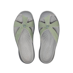 Women's Bali Leather Slide Sandal Lily Pad/Steel Grey