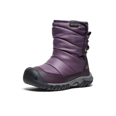 Little Kids' Puffrider Waterproof Winter Boot Black Plum/Daiquiri Green