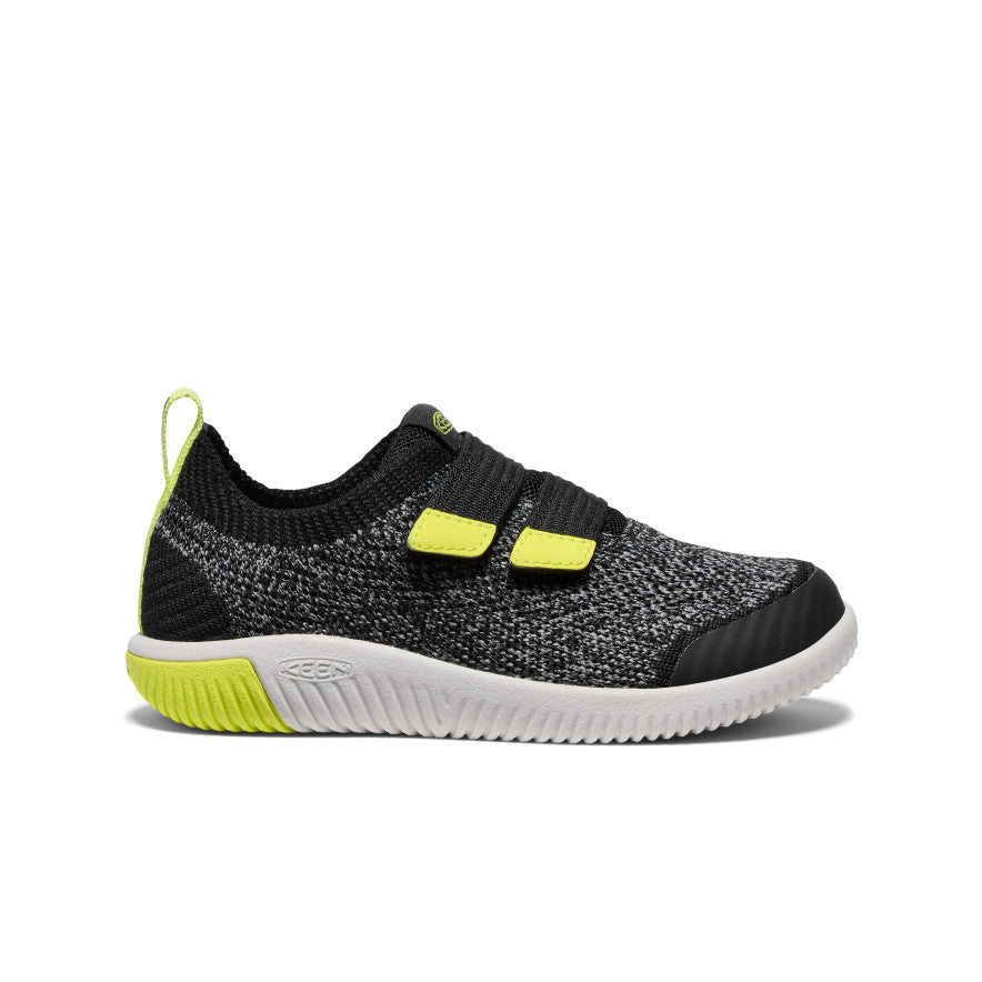 Little Kids' KNX Knit Double Strap Black/Evening Primrose