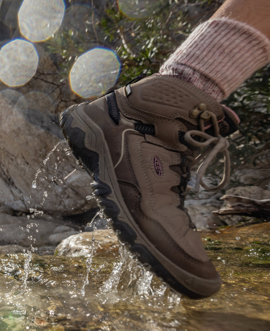 Women's Targhee IV Waterproof Hiking Boot Bison/Beaujolais