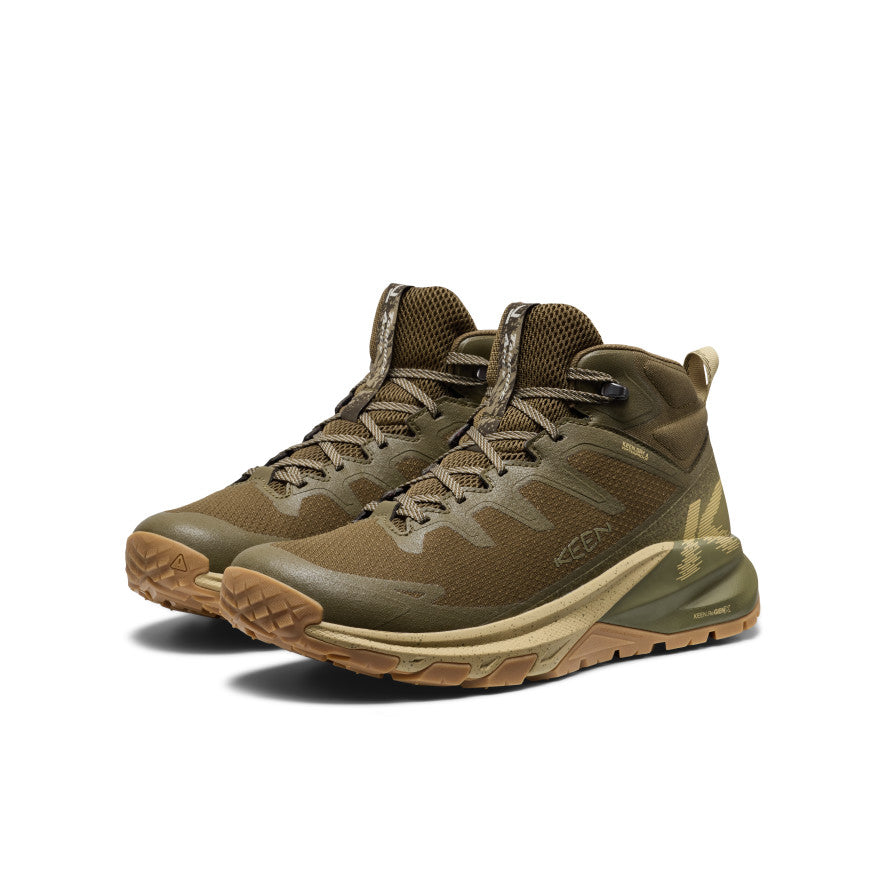 Men's Targhee Apex Wide Waterproof Hiking Boot Dark Olive/Khaki