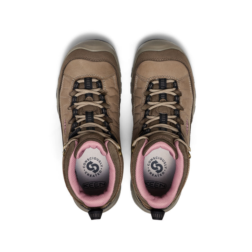 Women's Targhee IV Wide Waterproof Hiking Boot Brindle/Nostalgia Rose