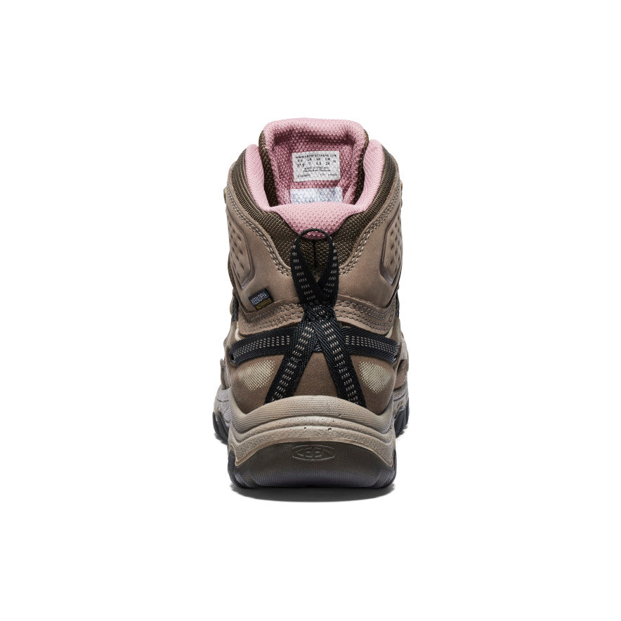 Women's Targhee IV Wide Waterproof Hiking Boot Brindle/Nostalgia Rose