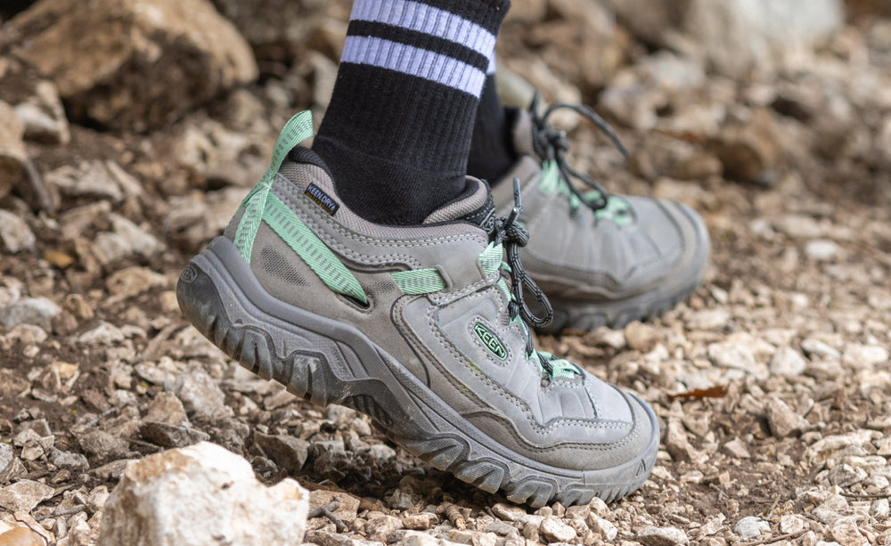 Women's Targhee IV Wide Waterproof Hiking Shoe Alloy/Granite Green