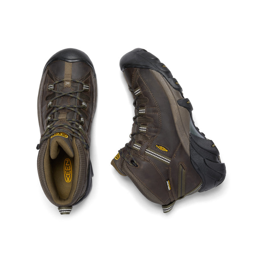 Men's Targhee II Mid Waterproof Hiking Boots Canteen/Dark Olive