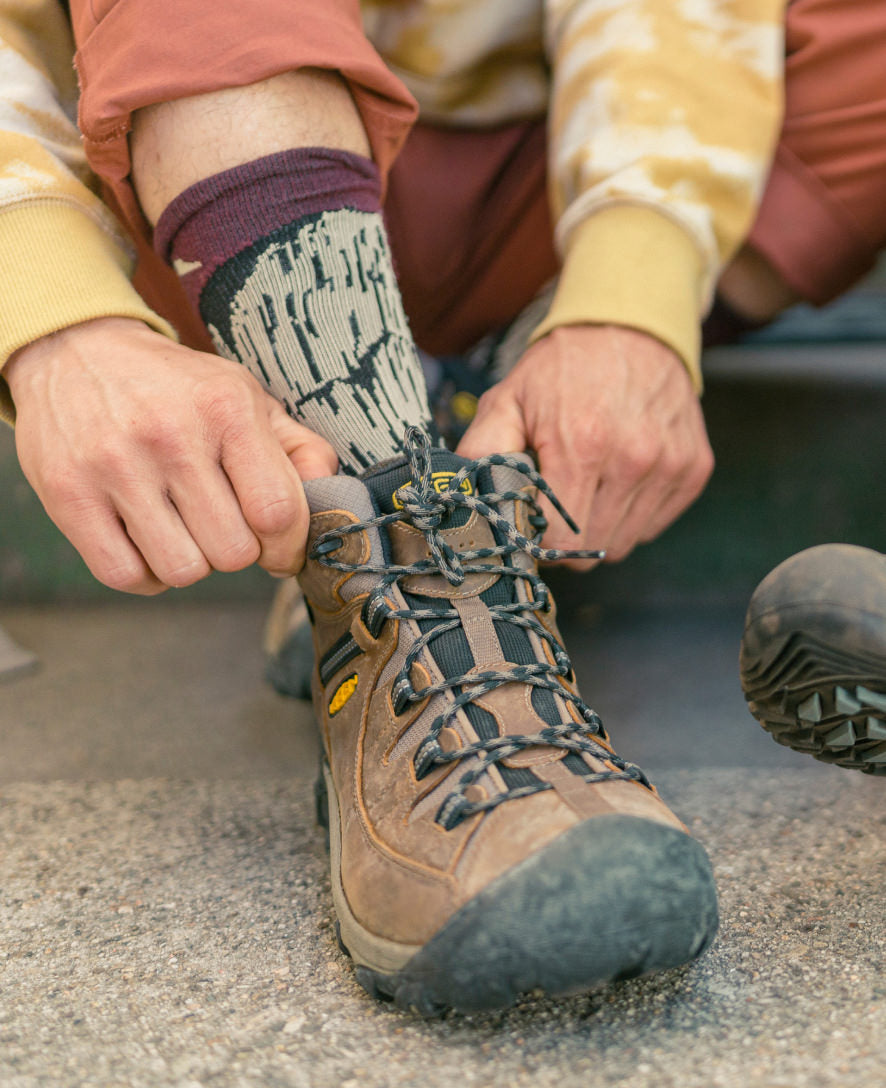 Men's Targhee II Mid Waterproof Hiking Boots Canteen/Dark Olive