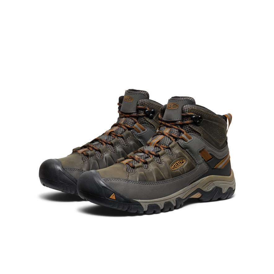 Men's Targhee III Waterproof Mid Wide Black Olive/Golden Brown