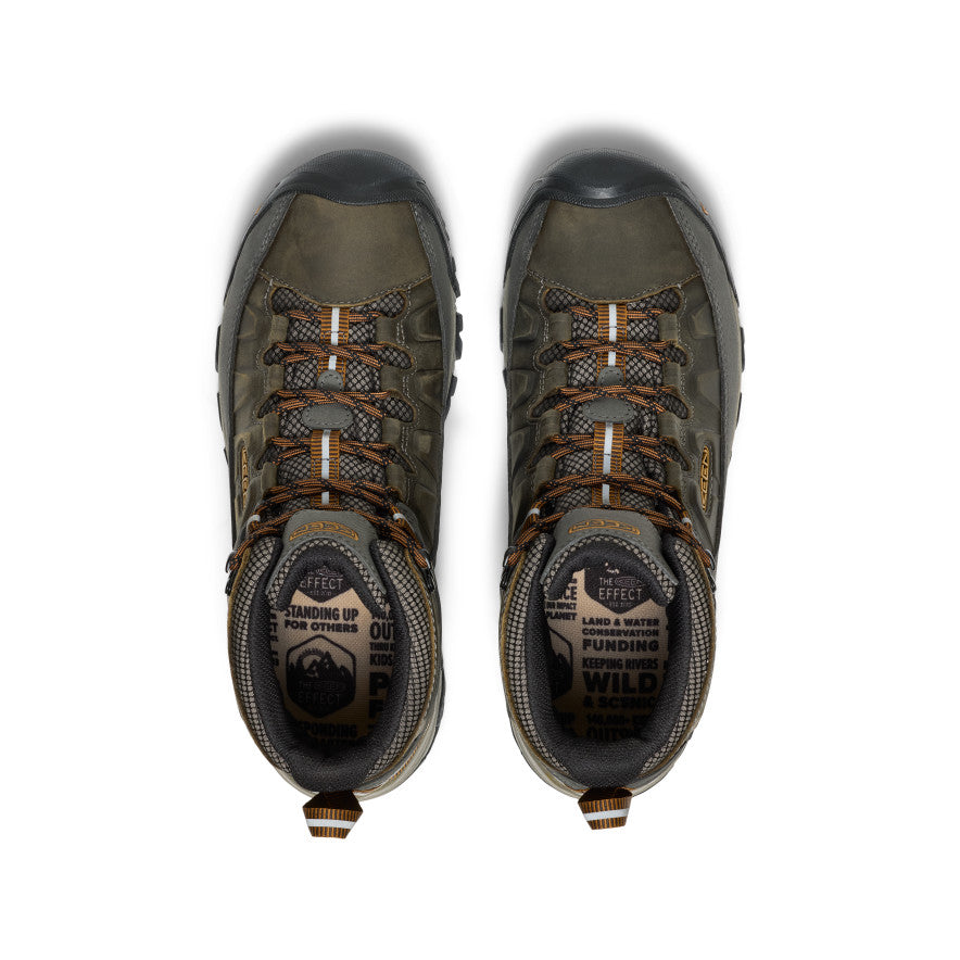 Men's Targhee III Waterproof Mid Wide Black Olive/Golden Brown
