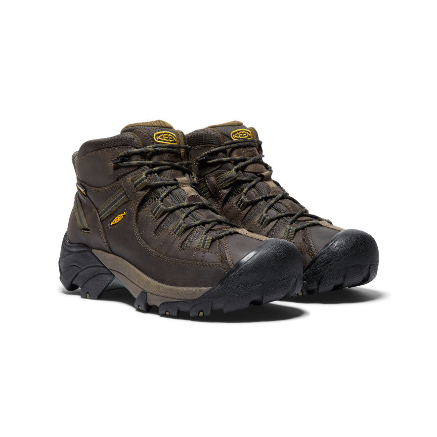 Men's Targhee II Waterproof Mid Wide Canteen/Dark Olive