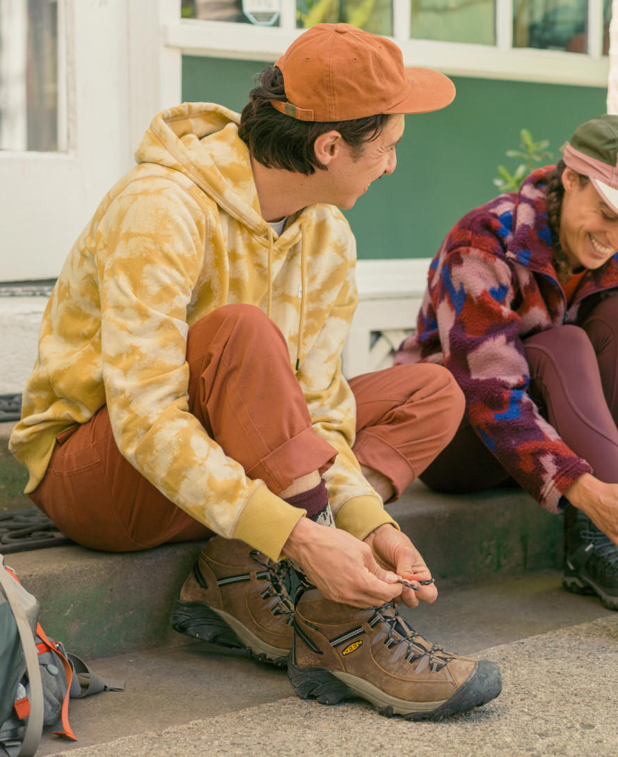 Men's Targhee II Waterproof Mid Wide Canteen/Dark Olive