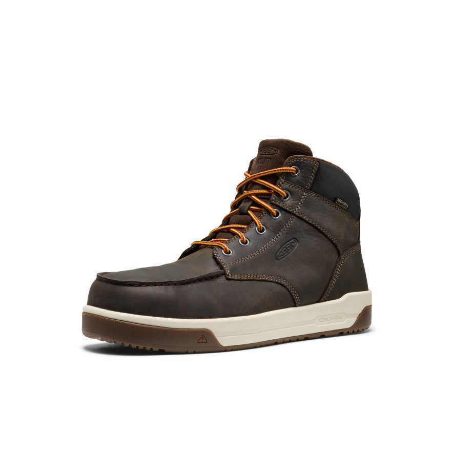 Men's Gibson Waterproof Work Boot (Carbon Toe) Cascade Brown/Gum