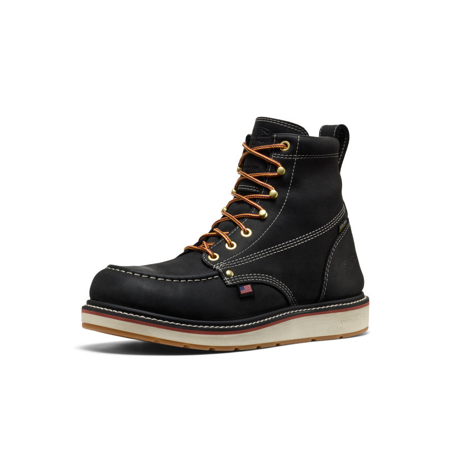 Men's Liberty 6" Waterproof Boot (Carbon Toe) Black/Gum