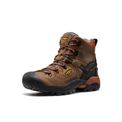 Men's Pittsburgh Energy 6" Waterproof Boot (Soft Toe) Cascade Brown/Black