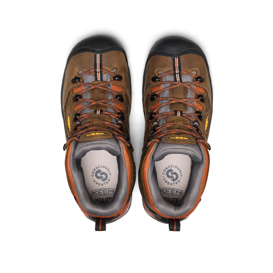 Men's Pittsburgh Energy 6" Waterproof Boot (Soft Toe) Cascade Brown/Black