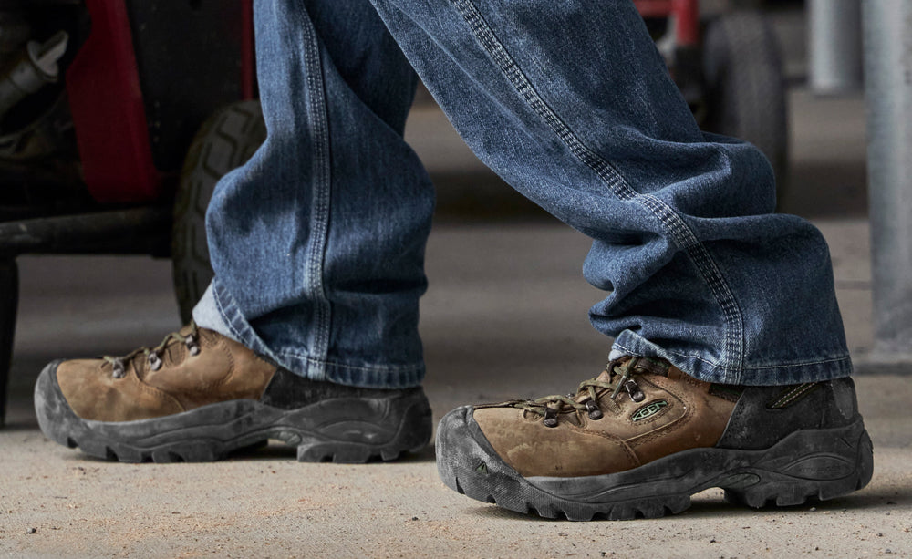 Men's Pittsburgh Energy 6" Waterproof Boot (Soft Toe) Cascade Brown/Black