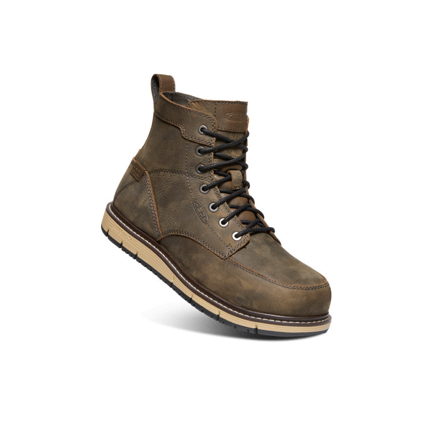 Men's San Jose 6" Waterproof Boot (Aluminum Toe) Cascade Brown/Black