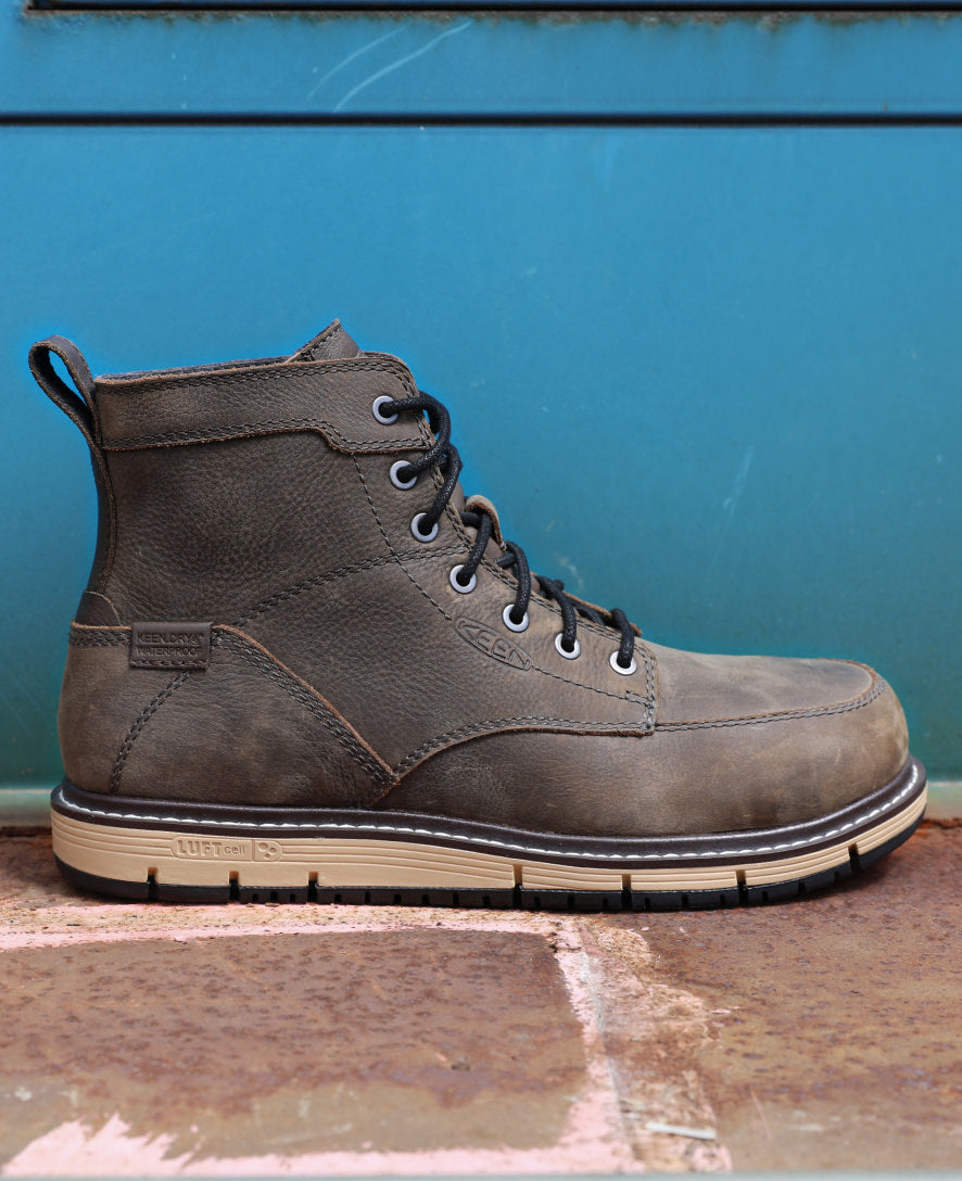 Men's San Jose 6" Waterproof Boot (Aluminum Toe) Cascade Brown/Black