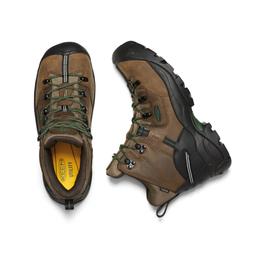 Men's Pittsburgh Energy 6" Waterproof Boot (Carbon Toe) Cascade Brown/Greener Pastures