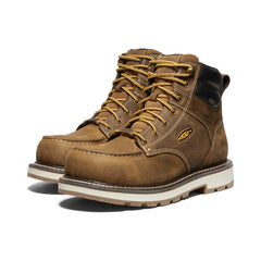 Men's Cincinnati 6" Waterproof 90° Heel Boot (Carbon Toe) Belgian/Sandshell