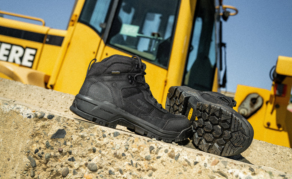 Men's Skokie Waterproof Work Boot (Soft Toe) Black/Black