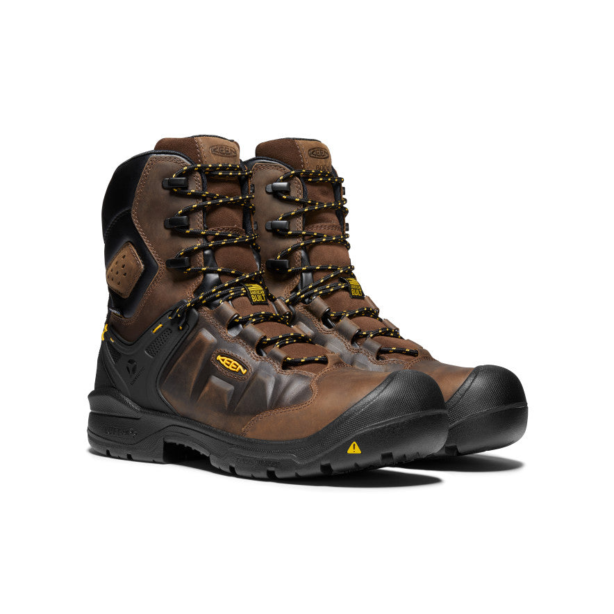 Men's Dover 8" Insulated Waterproof Boot (Carbon Toe) Dark Earth/Black