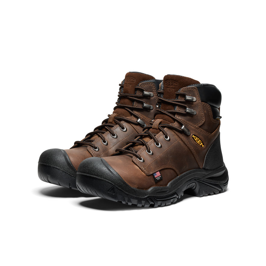 Men's Mt Vernon II 6" Waterproof Boot (Steel Toe) Dark Earth/Black