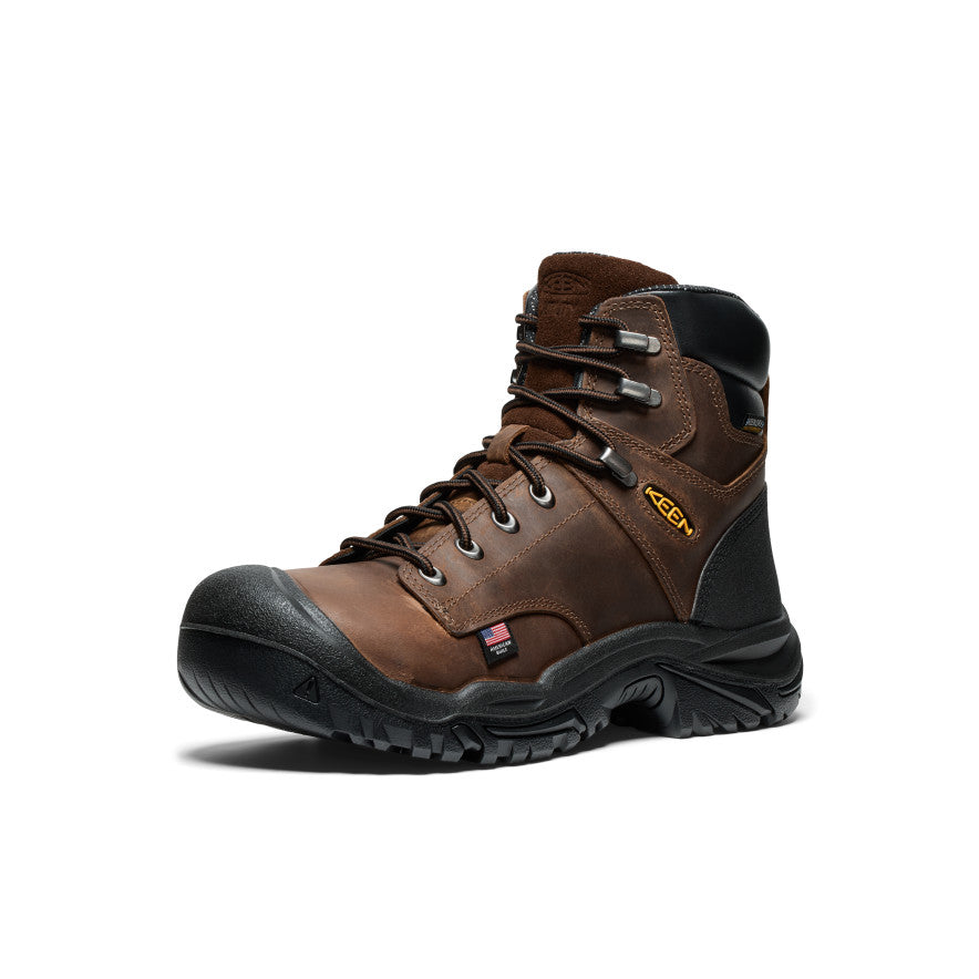 Men's Mt Vernon II 6" Waterproof Boot (Steel Toe) Dark Earth/Black