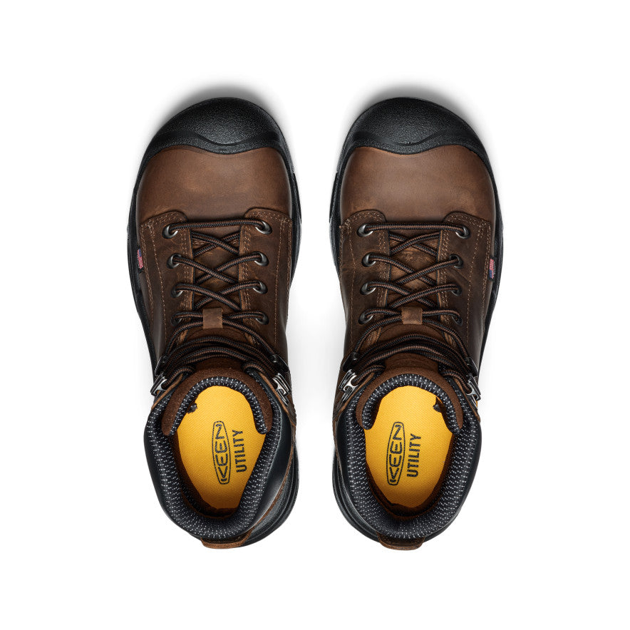 Men's Mt Vernon II 6" Waterproof Boot (Steel Toe) Dark Earth/Black