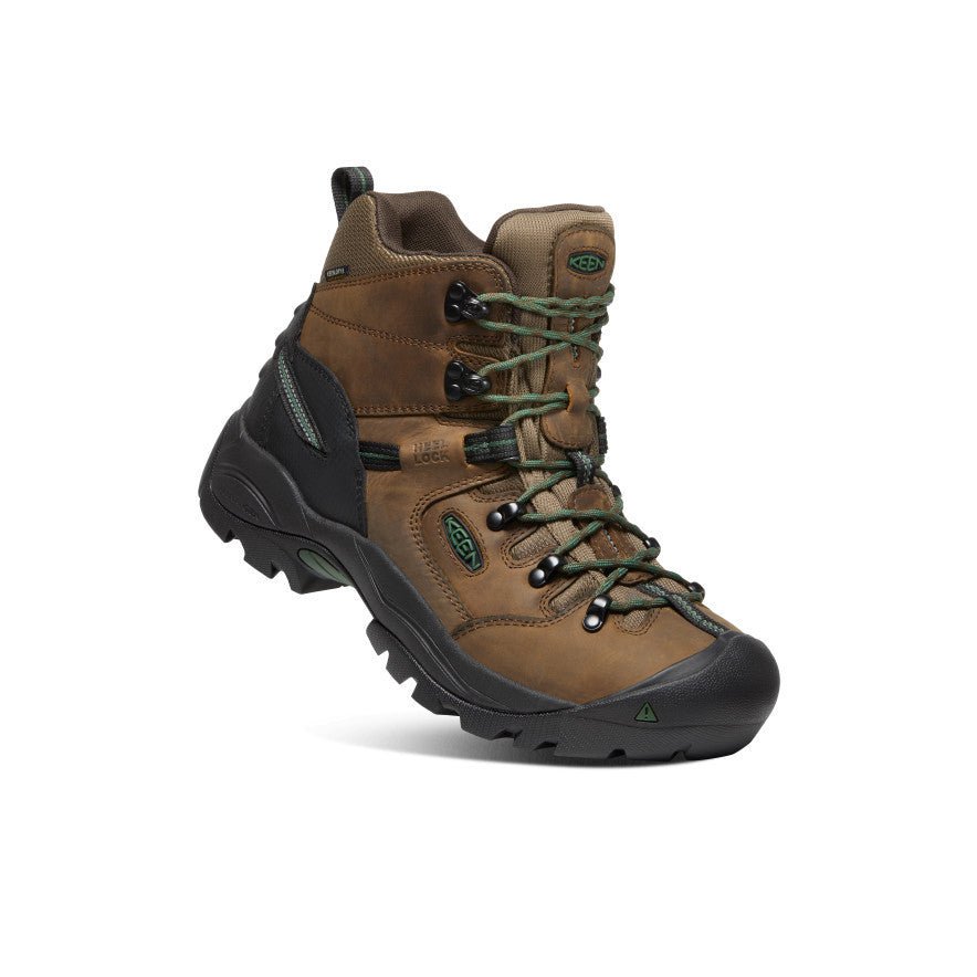 Men's Pittsburgh Energy 6" Waterproof Boot (Soft Toe) Cascade Brown/Greener Pastures