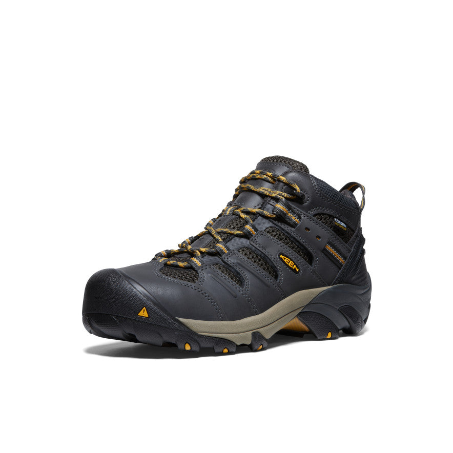 Men's Lansing Mid Waterproof (Steel Toe) Raven/Tawny Olive