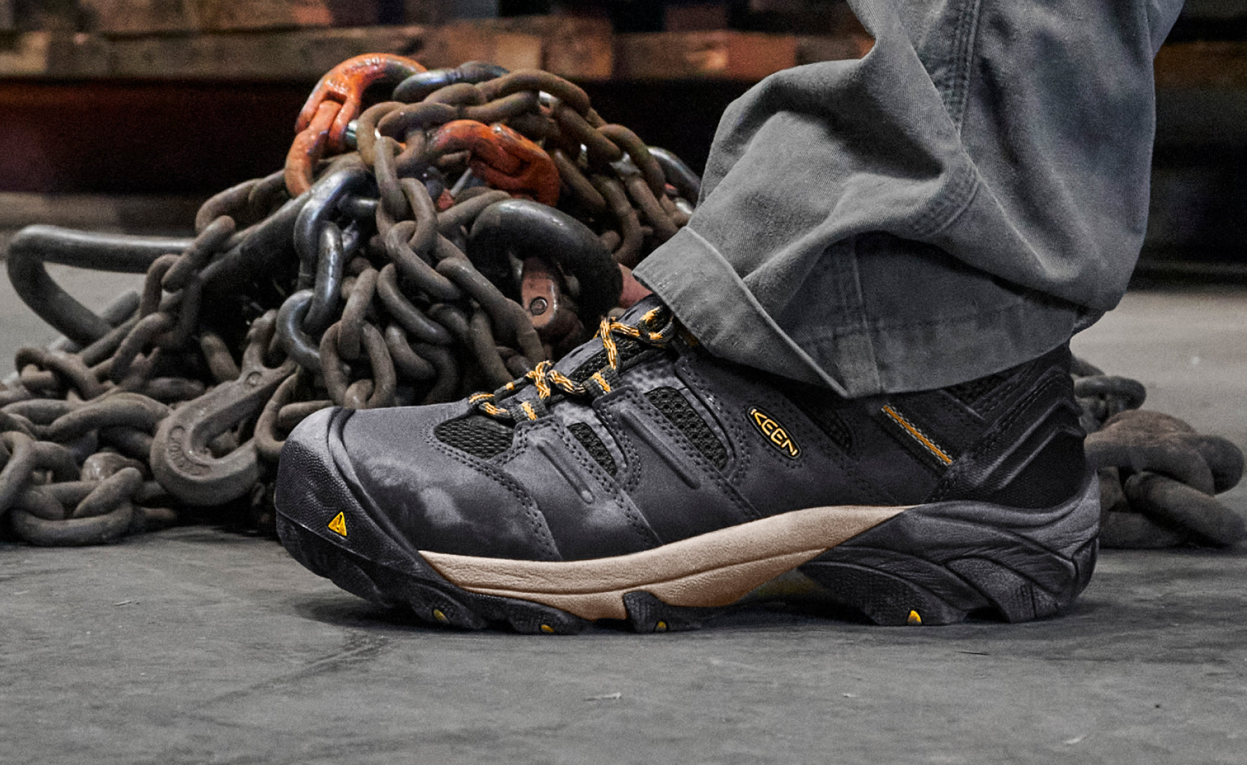 Men's Lansing Mid Waterproof (Steel Toe) Raven/Tawny Olive