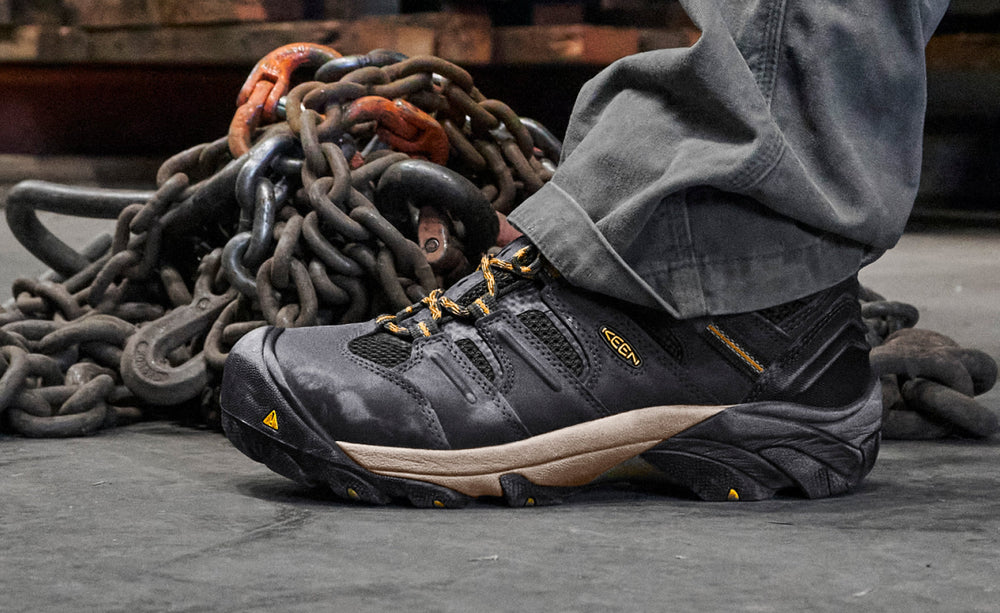 Men's Lansing Mid Waterproof (Steel Toe) Raven/Tawny Olive