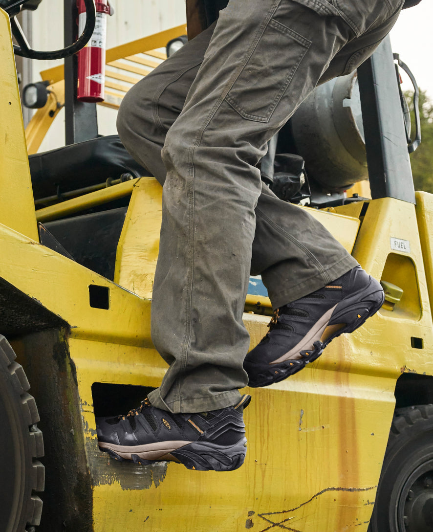 Men's Lansing Mid Waterproof (Steel Toe) Raven/Tawny Olive