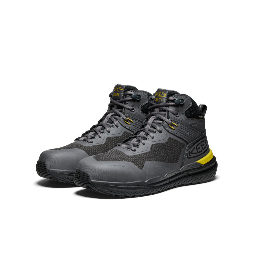 Men's Synchro Waterproof Work Boot (Carbon Toe) Magnet/Black