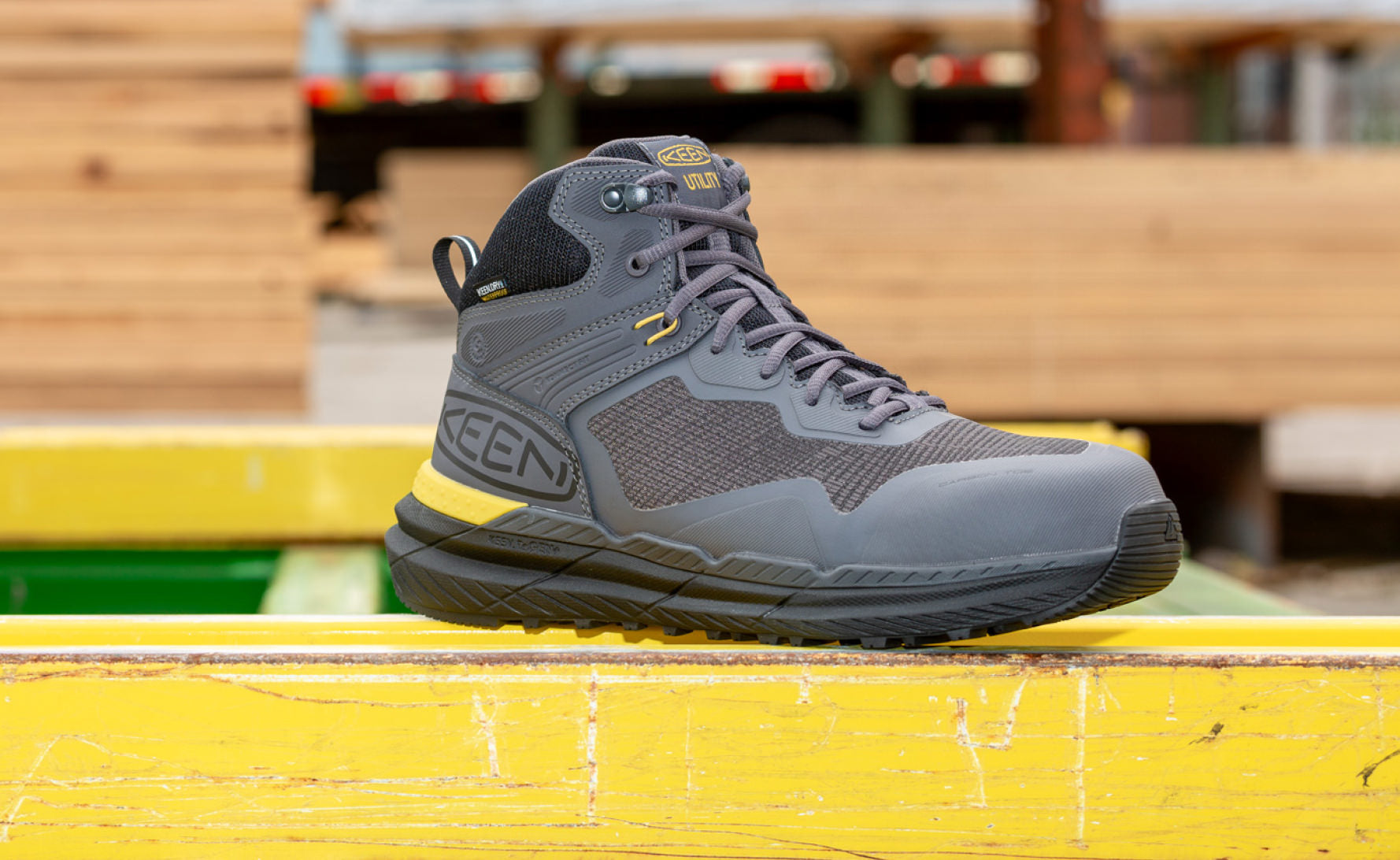 Men's Synchro Waterproof Work Boot (Carbon Toe) Magnet/Black
