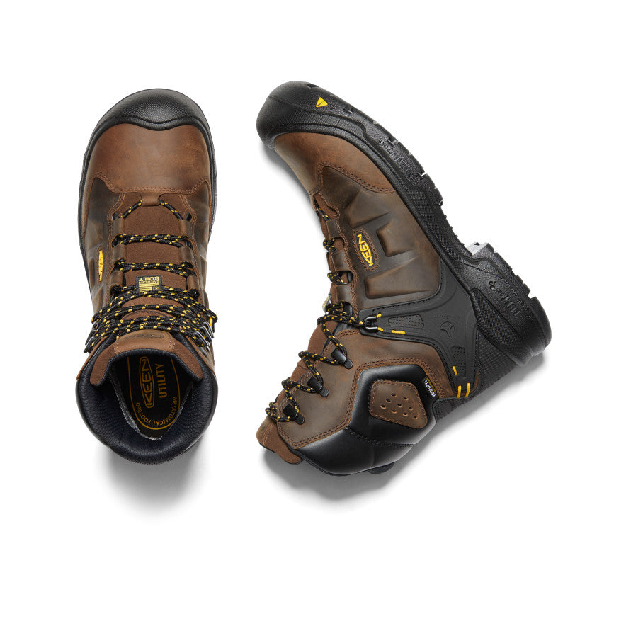 Men's Dover 8" Waterproof Boot (Carbon Toe) Dark Earth/Black