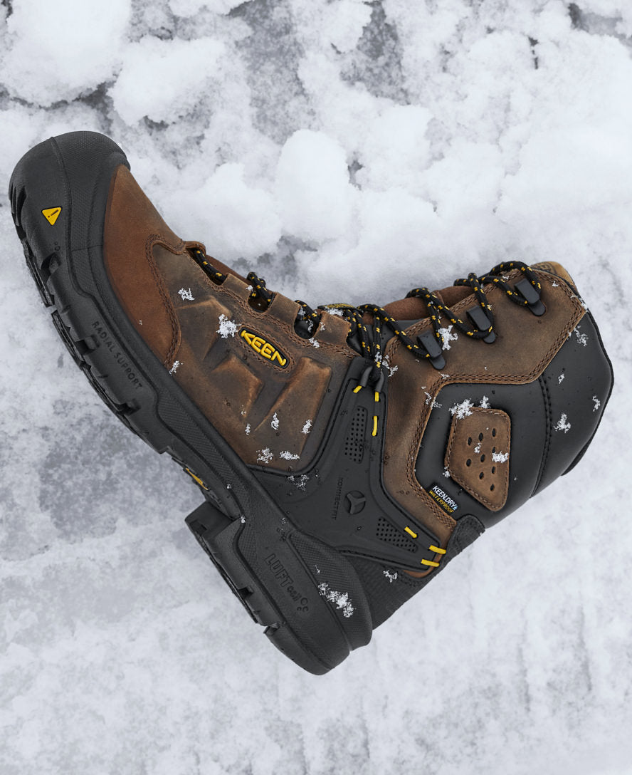 Men's Dover 8" Waterproof Boot (Carbon Toe) Dark Earth/Black